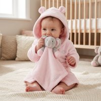 19C198: Baby Novelty Elephant Comforter-Pink